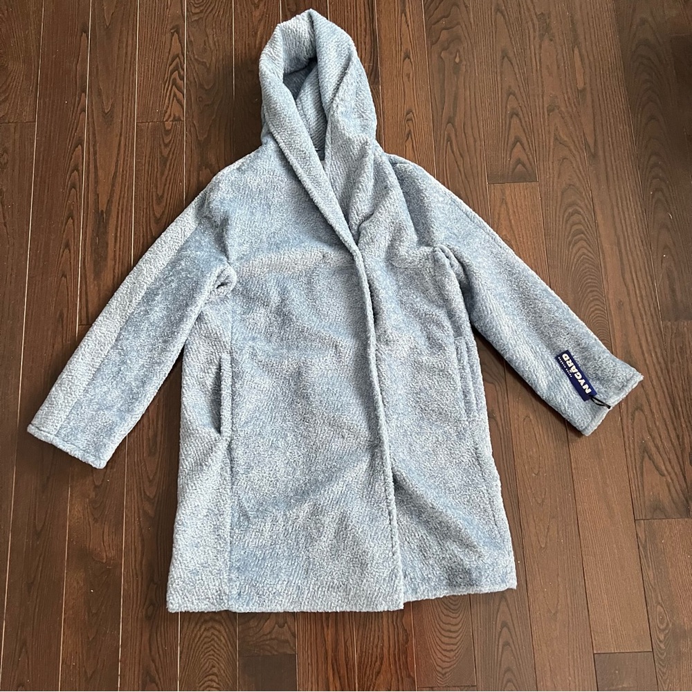 Nwt Peter Nygard faux fur blue coat